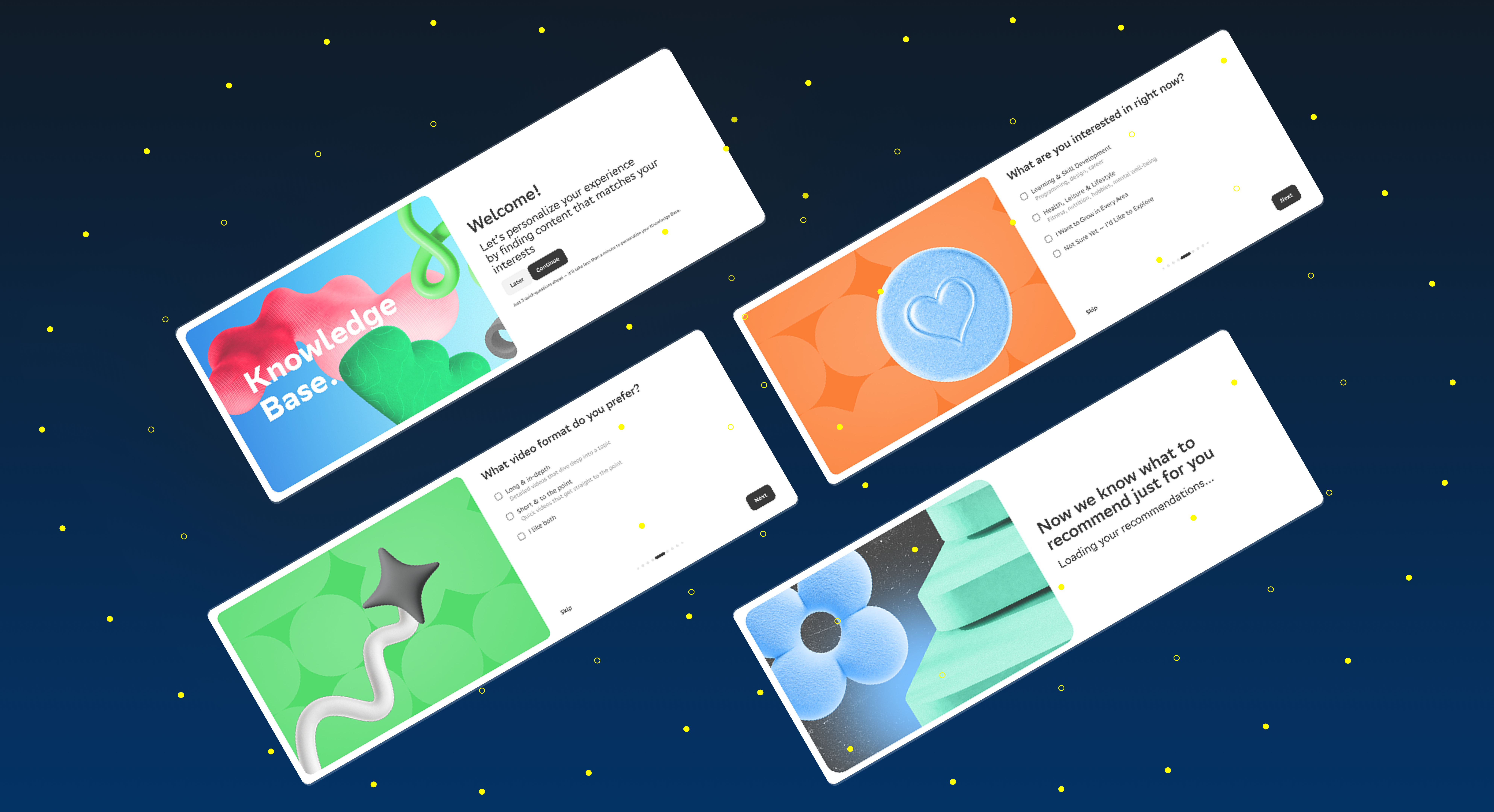 Onboarding flow