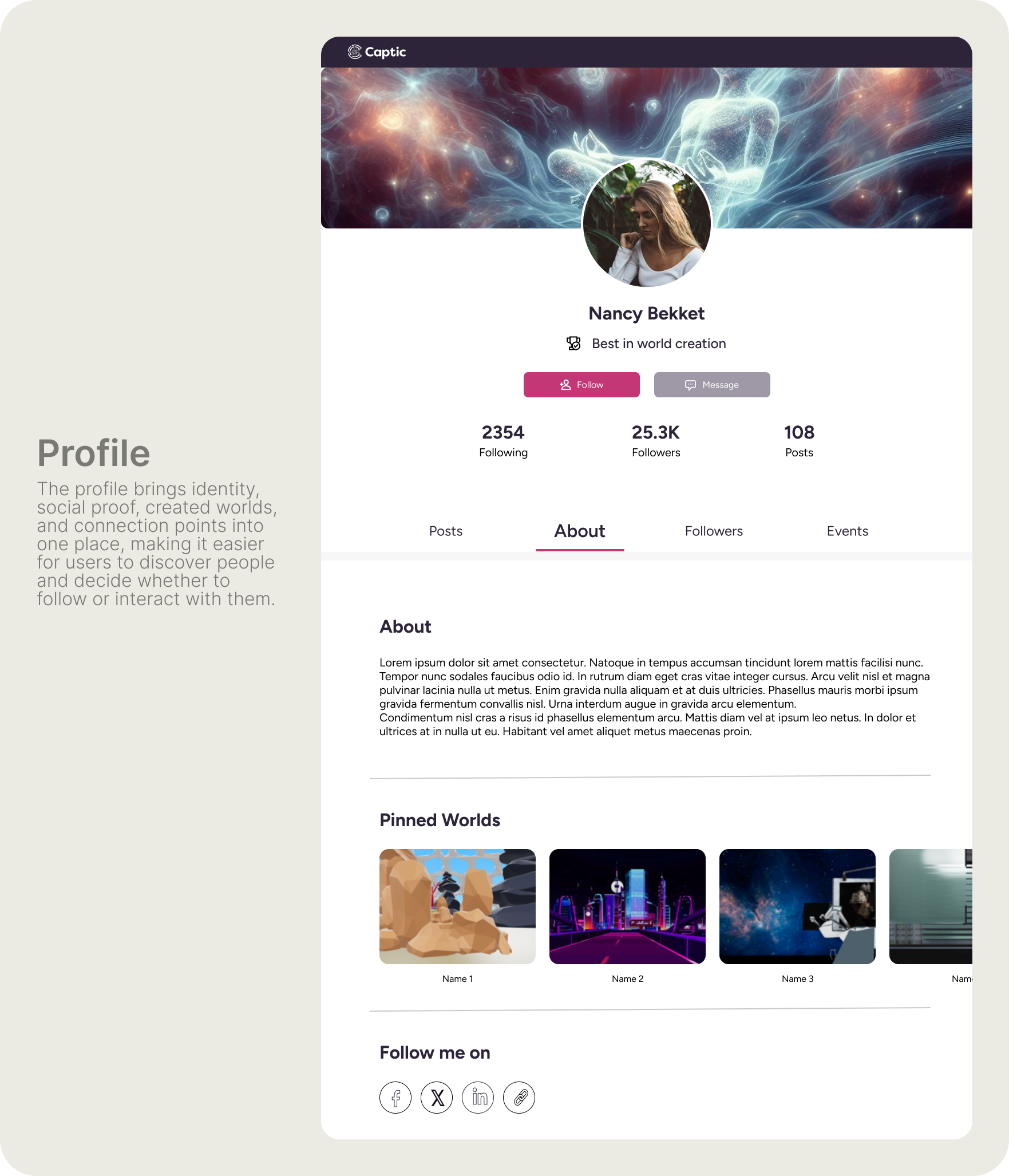 Social profile